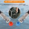 2-Piece 20Feet Universal Replacement Hydraulic Steering Hose Kit With Stainless Steel Quick Connector Compatible With Seastar Teleflex view 4