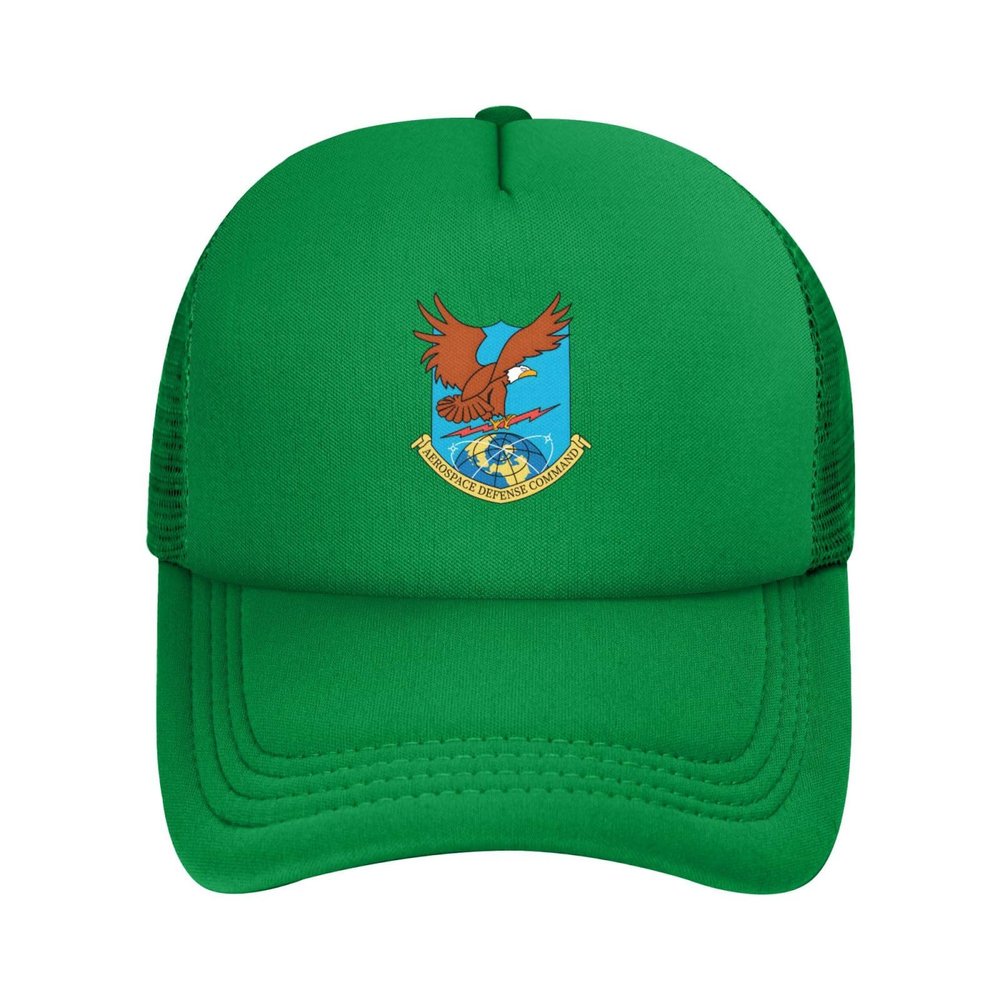 Air Defense Command Adjustable Mesh Baseball Cap  Breathable Sports Outdoor Hat Green