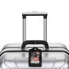 Dirt BKE Motocross American Flag 2 Pcs Leather Luggage Tags with Stainless Steel Loop and Travel Cover view 4