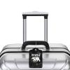 Mama Bear 2 Pcs Leather Luggage Tags with Stainless Steel Loop and Travel Cover view 4