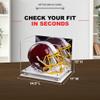 Acrylic Display Case for Full Size Football Helmet  Premium Football Display Case with Mirror Back, White Base & Metal Risers Protects Sports Memorabilia & Collectibles (A002/V44) view 3