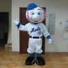 Ballpark mascot adult mr met costume Mr met mascot costume for adult to wear Baseball club Promote the mascot (AS SHOW,S) view 1