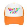 AIZBEGDLU Sunday Funday Mesh Back Trucker Cap Baseball Cap view 2
