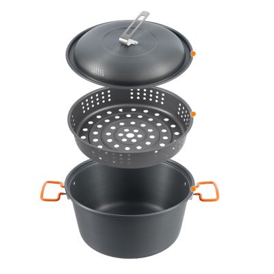 Camping Cooking Set, Camping Pots and Pans Set, Outdoor Picnic Pot, 5L Large Capacity, Camping Pot, Portable Camping Cookware Set for Camping, Picnic