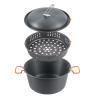 Camping Cooking Set, Camping Pots and Pans Set, Outdoor Picnic Pot, 5L Large Capacity, Camping Pot, Portable Camping Cookware Set for Camping, Picnic