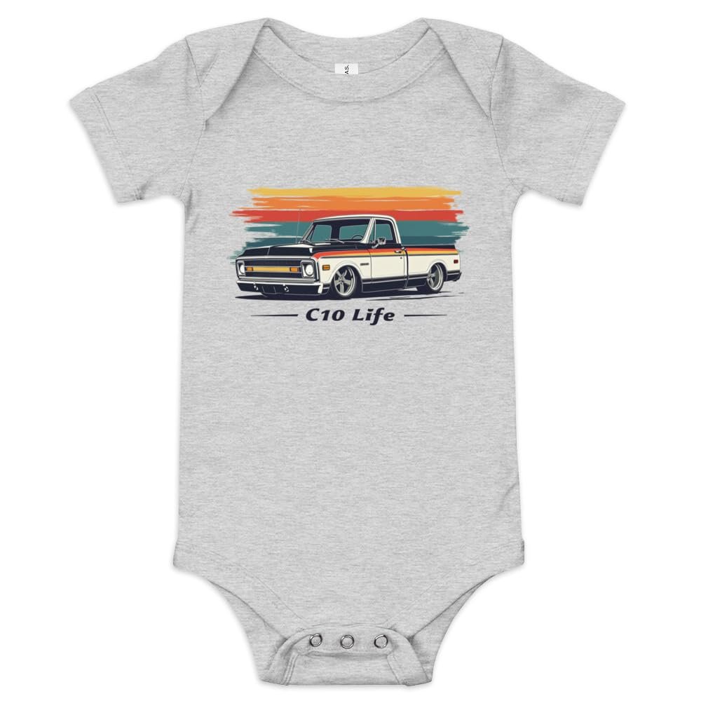 1970s Chevy C10 Life Retro Colors Classic Pickup Truck Baby Baby T-Shirt, Infant Tee