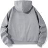 Daobet Unisex Heated Hoodie Multiple Heating Zones Heated Jacket for Men Women Warm Lightweight Winter Puffer Heating Coat (Grey 5 Zone,XX-Large) view 4