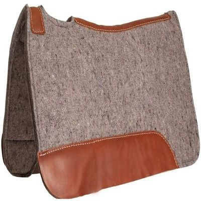 AD Saddlery Horse Saddle Felt Pad Western Comfort Equestrian Trail Hand Cutback Felt Work Woolen Horse Saddle Pad Felt Pad Size: 32" L x 31" W x 1" Thickness in inches FP104