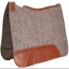 AD Saddlery Horse Saddle Felt Pad Western Comfort Equestrian Trail Hand Cutback Felt Work Woolen Horse Saddle Pad Felt Pad Size: 32" L x 31" W x 1" Thickness in inches FP104 view 1