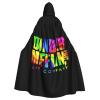 BYOBLU Dunder Mifflin INC Paper Company Unisex Hooded Cloak Cape for Christmas Halloween Cosplay Costumes Black view 1