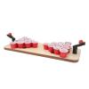Beer Pong Drinking Game, Table Beer Pong Set with Wooden Board and 20 Cups for Adult Party view 2