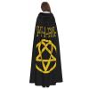 BYOBLU Heartagram Unisex Hooded Cloak Cape for Christmas Halloween Cosplay Costumes Black view 4