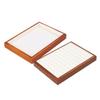 WOFASHPURET 2pcs Rings Display Tray Jewelry Organizer for Rings Bracelets and Earrings Portable and Lightweight Jewelry Display Plate for Home Storage Chic Design Beige Velvet view 1