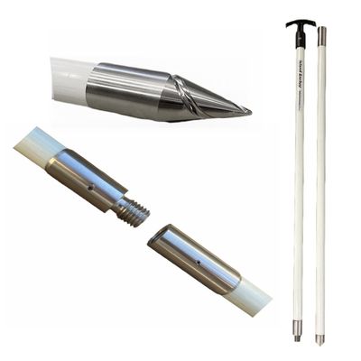 Island Anchor - 3/4" x 10' - 2 Piece - Shallow Water Anchor Pole (White)