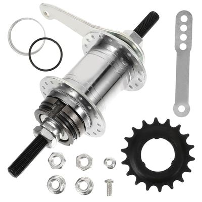 BCOATH 1set Reverse Brake Hub for Bikes Ergonomic Back Brake Replacement Stylish Bicycle Rear Hub for Mountain and Track Bikes and Stable Design