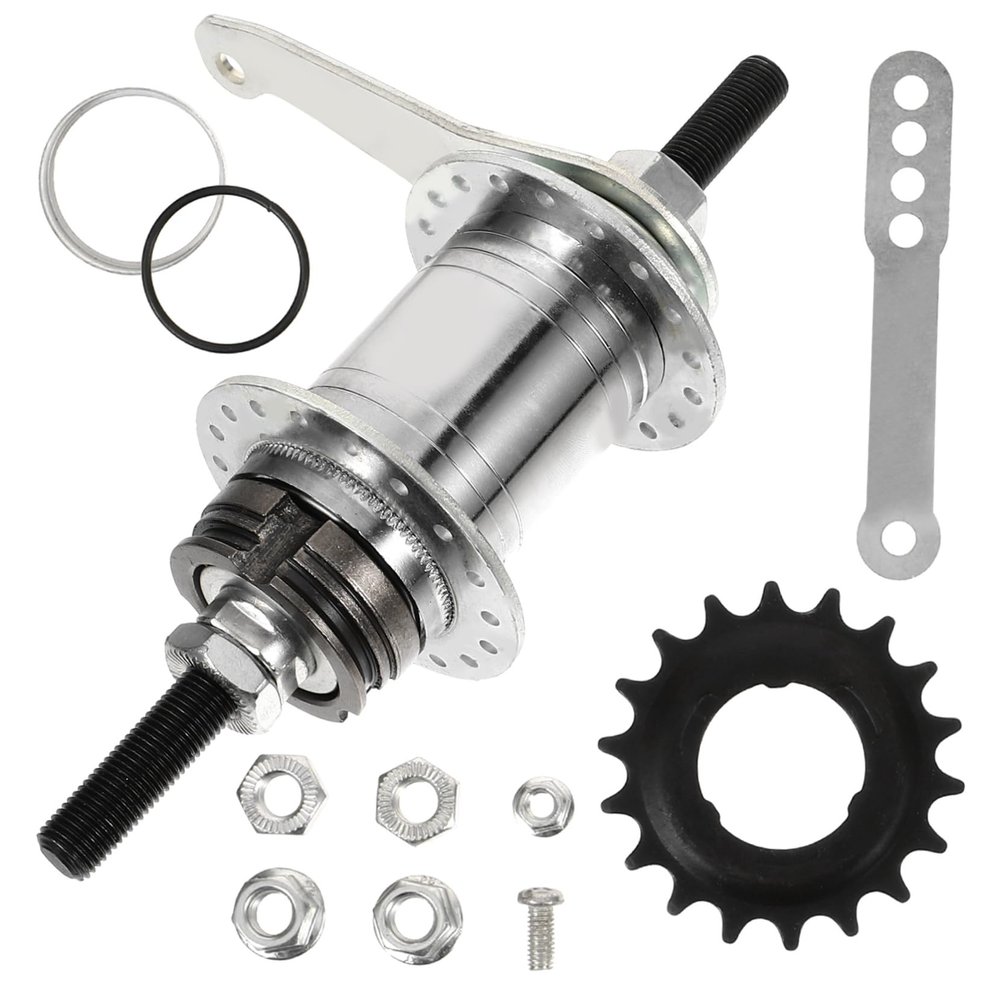 BCOATH 1set Reverse Brake Hub for Bikes Ergonomic Back Brake Replacement Stylish Bicycle Rear Hub for Mountain and Track Bikes and Stable Design