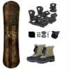 Symbolic Freedom Flag USA Kids Snowboard & Bindings & Choice Blem Boots Package (1 Kid Snow Boot Tan+BLK Bindgs, 90cm Freedom Rocker) view 1