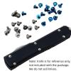 AYULL 6PCS Titanium Screws Fit for Microtech Combat Troodon, Sandblasted CNC Triangle Head Screw DIY Replacement Accessory view 2