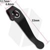 IGRIXLSD 2PCS Deep Carry Pocket Clip Fit for Paramilitary 2 C81 C10, Silver Titanium Back Clip DIY Replacement Accessory view 2