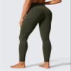 CRZ YOGA Butterlift Workout Leggings 28" - High Waisted Pilates Gym Athletic Womens Yoga Pants Buttery Soft Olive Green X-Small view 2