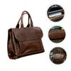 OSALADI 1pc Pu Leather Briefcase for Business Travel Stylish Shoulder Bag Fashionable College Organizes Personal Neatly view 4