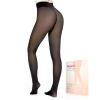 NOLUNT Black Fleece Lined Tights Women,Fake Translucent Warm Pantyhose Leggings Fleece Lined Thermal Tights Skin Color for Women in Winter.(Black-MM) view 1