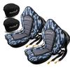 PenBan Universal Deluxe Kayak Seat Cushion with Storage Bag for Kayak,Padded Boat,SUP,Canoe,Fishing Boat,Seats with 4 Adjustable Straps(2 Pack Blue Thicken) view 1