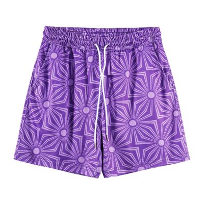 DIOTSR Mens Graphic Basketball Shorts Drawstring Running Workout Shorts Summer Cool Casual Shorts (05 Purple,X-Large)