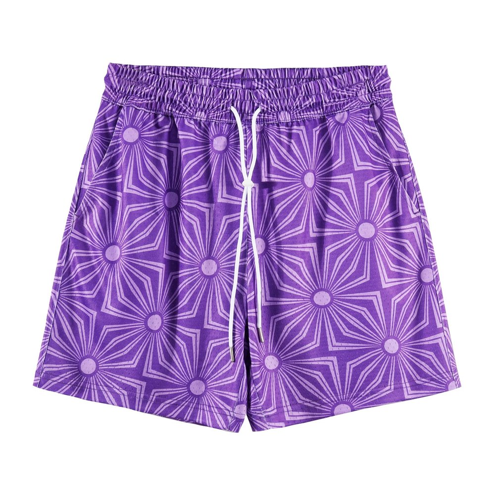 DIOTSR Mens Graphic Basketball Shorts Drawstring Running Workout Shorts Summer Cool Casual Shorts (05 Purple,X-Large)