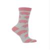 WHD Pig Crew Socks for Women & Men | Charcoal Heather, Large | 1-Pack view 2