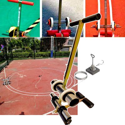 KYTGFH Hand Push Floor Marking Tool, Basketball Court Marking Kit, with Marking Tape Roller, for Driveway, Asphalt Or Concrete, Easy to Use