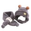 NPQPNAFC Scarf,1-4 Y Neck Warmer Christmas Gifts Baby Warm Hat Kids Fleece Neck Warmer Baby Earflap Beanie Plush Scarf Scarf(Grey) view 1