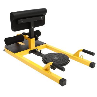 WUSILILU Multi-Function Deep Squat Bench Home Gym Workout Station Leg Exercise Machine Adjustable Many-in-1 Squat Machine Stretching Set, Side Stretching, Front Lunges, Sit-Up, Push-Up, 220lbs Bearing
