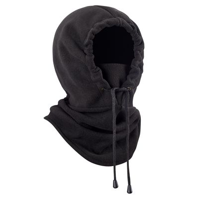 Fousam Fleece Hat, Face Mask, Balaclava, Black Skiing Face Cover, Warm & Windproof Headwear for Men & Women, Hunting, Camping, Hiking, Mountaineering, Snowboarding