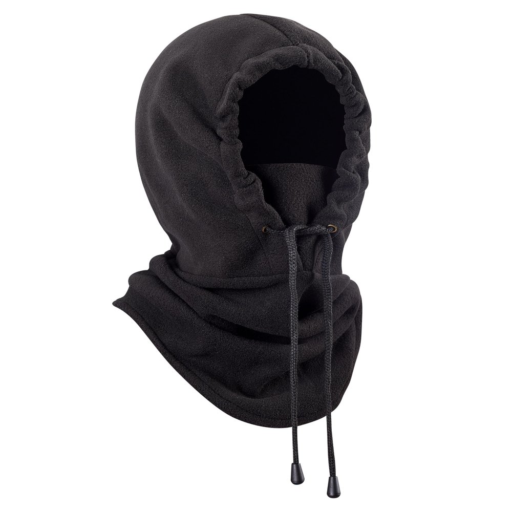 Fousam Fleece Hat, Face Mask, Balaclava, Black Skiing Face Cover, Warm & Windproof Headwear for Men & Women, Hunting, Camping, Hiking, Mountaineering, Snowboarding
