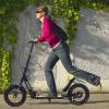 CUIOT Adult Kick Scooter 330 Lbs, Folding Commuter Scooter for Adults & Teens, 290mm Big Wheel, Adjustable Heigh, Rear Holding Brake, Lightweight Sports Scooter for Indoor and Outdoor,White view 2