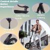 CUIOT Adult Kick Scooter 330 Lbs, Folding Commuter Scooter for Adults & Teens, 290mm Big Wheel, Adjustable Heigh, Rear Holding Brake, Lightweight Sports Scooter for Indoor and Outdoor,White view 4