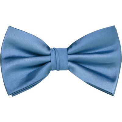 Branduce Dusty Blue Bow Tie for Men Adjustable Pre-tied Silk Blend Bowties for Wedding Business Party (BB09-35)