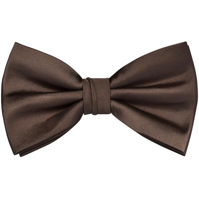 Branduce Brown Bow Tie for Men Adjustable Pre-tied Silk Blend Bowties for Wedding Business Party (BB09-22)