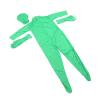 Pongnas Green Man Suit WrinkleFree Green Screen Bodysuit with Zipper for Film Special Effects, Breathable Face, Green (160cm) view 2