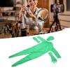 Pongnas Green Man Suit WrinkleFree Green Screen Bodysuit with Zipper for Film Special Effects, Breathable Face, Green (160cm) view 3