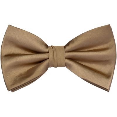Branduce Tan Bow Tie for Men Adjustable Pre-tied Silk Blend Khaki Bowties for Wedding Business Party (BB09-11)