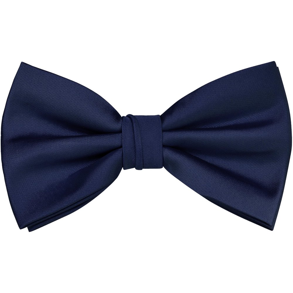 Branduce Mens Navy Blue Bow Tie for Wedding Pre-tied Adjustable Silk Blend Bowties for Wedding Party (BB09-06)