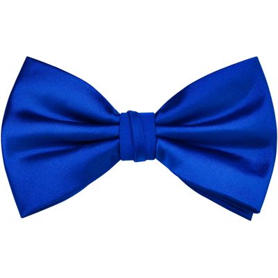 Branduce Royal Blue Bow Tie for Men Pre-tied Adjustable Silk Blend Bowties for Wedding Party (BB09-08)