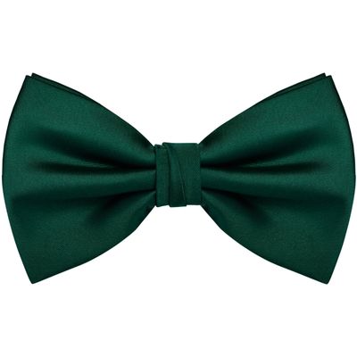 Branduce Dark Green Bow Tie for Men Adjustable Pre-tied Silk Blend Bowties for Wedding Business Party (BB09-29)