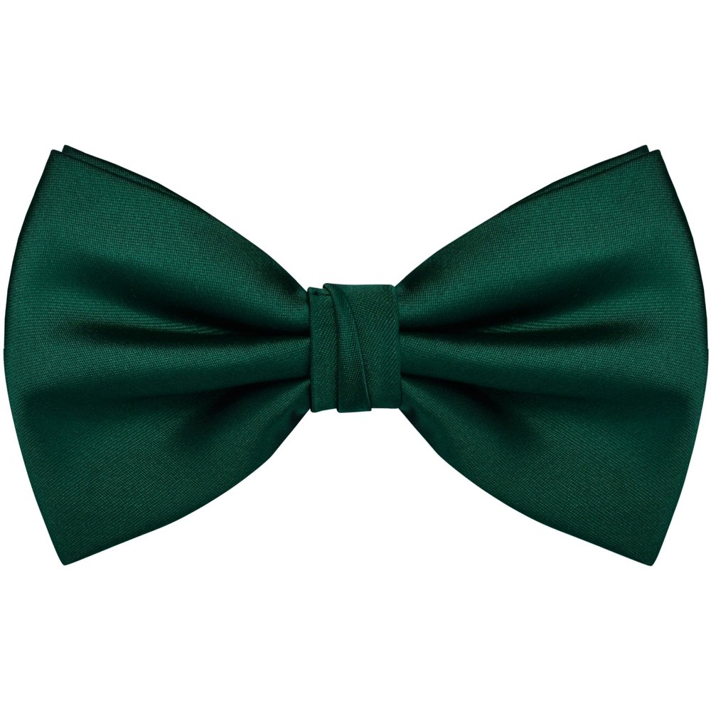 Branduce Dark Green Bow Tie for Men Adjustable Pre-tied Silk Blend Bowties for Wedding Business Party (BB09-29)