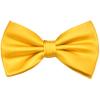 Branduce Yellow Bow Tie for Men Pre-tied Adjustable Silk Blend Bowties for Wedding Party (BB09-03) view 1