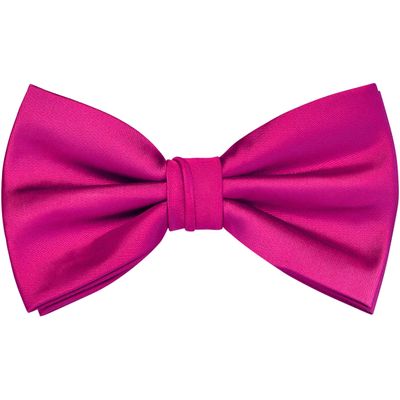 Branduce Hot Pink Bow Tie for Men Adjustable Pre-tied Silk Blend Bowties for Wedding Business Party (BB09-37)