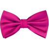 Branduce Hot Pink Bow Tie for Men Adjustable Pre-tied Silk Blend Bowties for Wedding Business Party (BB09-37) view 1