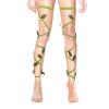 Halloween costume, tree demon forest themed party, elf flower fairy dress, green ivy bound socks